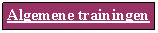 Tekstvak: Algemene trainingen